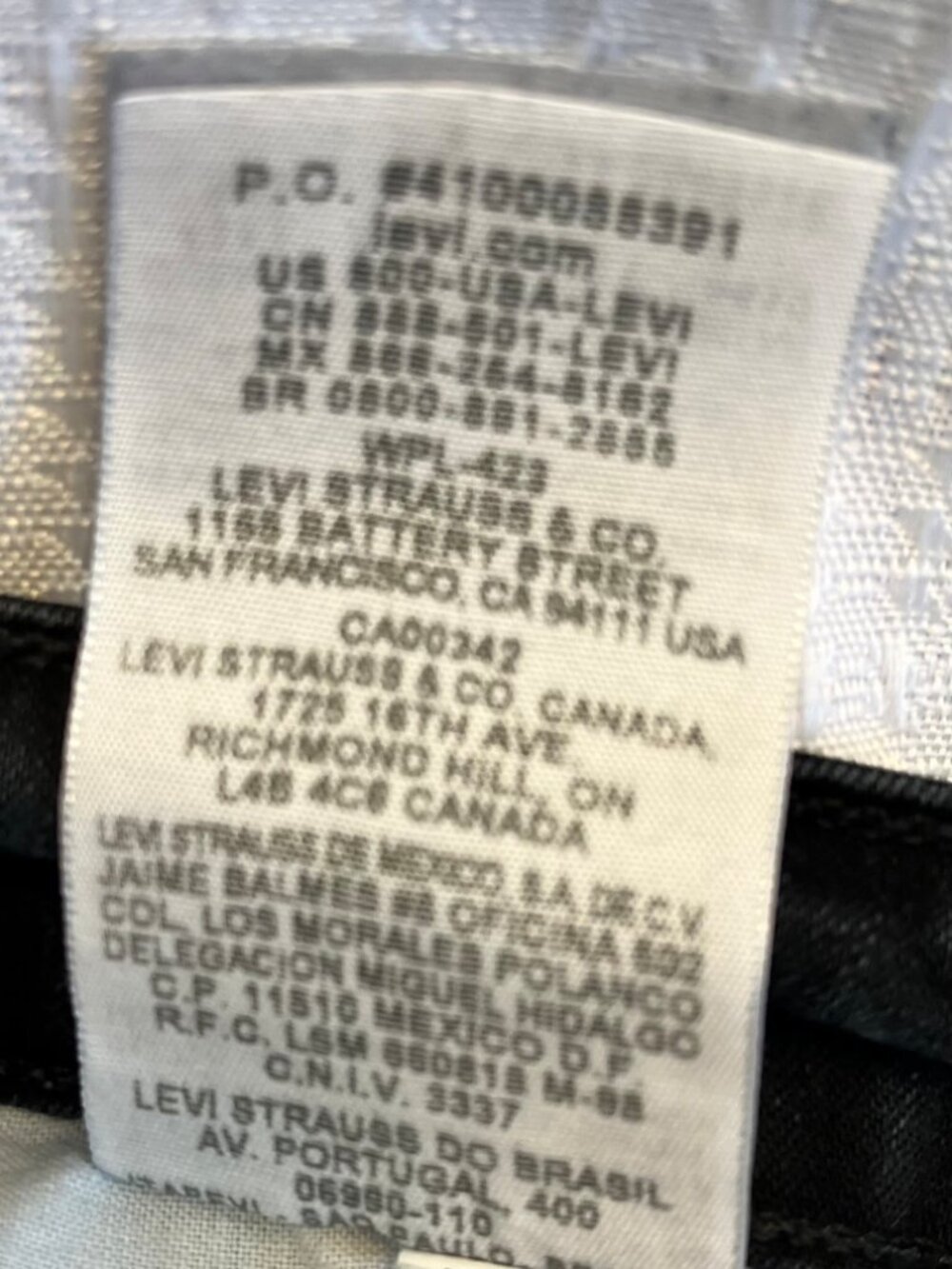 Levi's The Original Jean Leggings Black size 20 - Picture 7 of 8